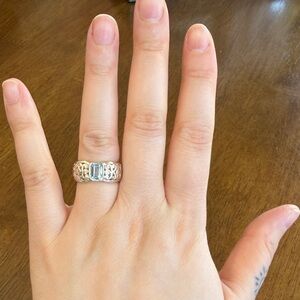 Sterling Silver Aquamarine Ring